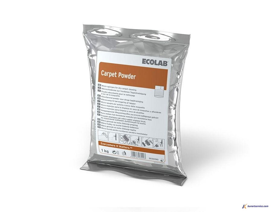 Ecolab Carpet Powder порошок для сухой чистки ковровых покрытий 10*1кг купить в интернет-магазине Курорт Сервис