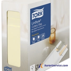 Tork LinStyle® Конверты для столовых приборов шампань 6 шт/кор