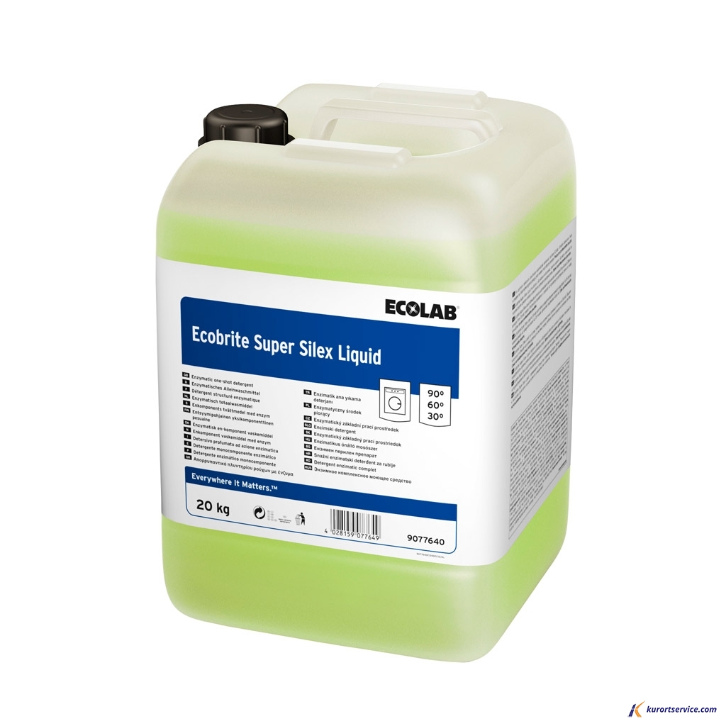 Ecolab Ecobrite Super Silex Liquid компл ср-во с энзимами для стирки 20кг