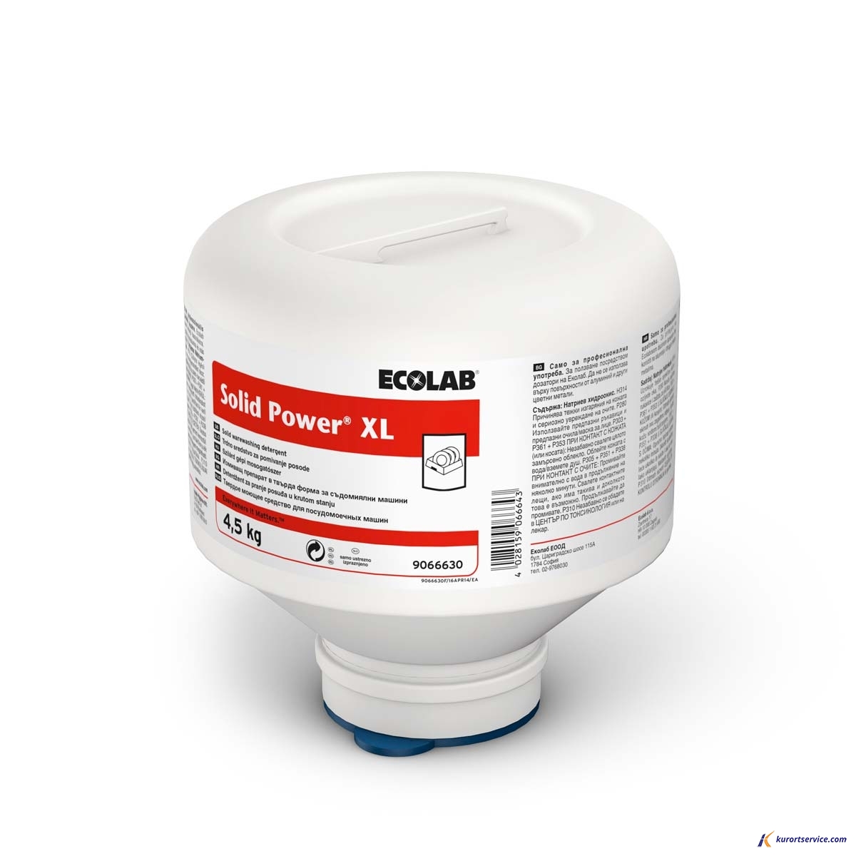 Ecolab Solid Power XL Концентрир моющее ср-во для ПММ 4.5кг